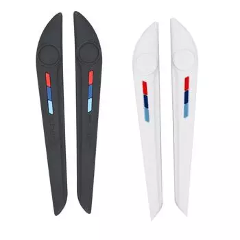 Защитная накладка на боковую кромку двери автомобиля, 2 шт./комплект, накладка на бампер, зеркало заднего вида, противоударная наклейка с защитой от царапин белый