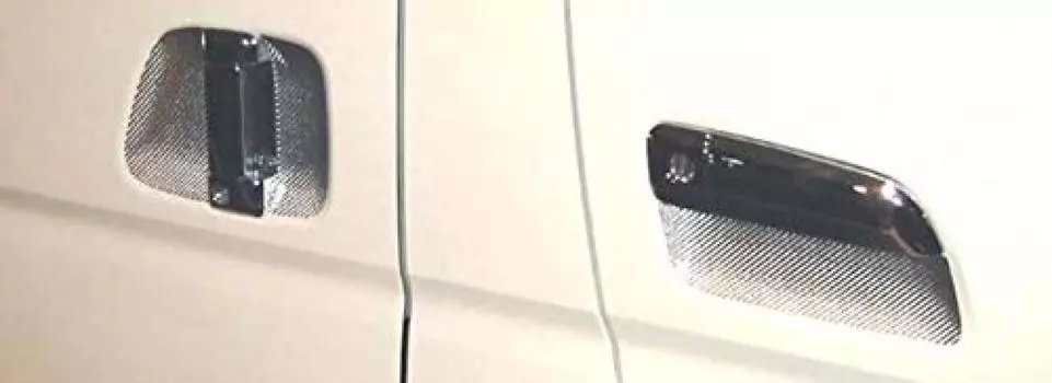 Защитная накладка на дверную ручку HASEPRO для Toyota Ace 200 Silver (Хасе Про) [Волшебный углерод] Серия Hiace/Regius, CDGT-5S