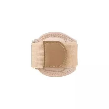 Защитная накладка на локоть Утолщенные регулируемые эластичные налокотники Удобный рукав для руки Впитывающий пот Противоскользящий локтевой бандаж One Size бежевый