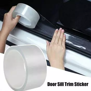 Защитная накладка на порог, прочный, сильный, липкий, ПВХ, накладка на порог автомобиля, потертости, наклейка
