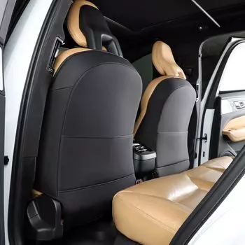 Защитная накладка на спинку сиденья, совместимая с Volvo XC90 XC60 S90 S60 V90 V60, детский коврик, аксессуары, черный, 2 комплекта(Черный, 2 шт.) Used for xc40/c40/polarst