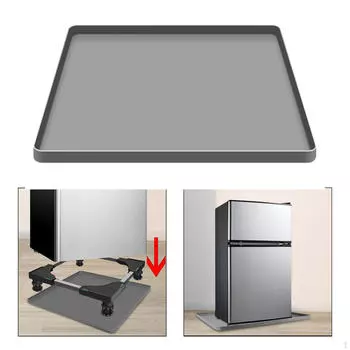 Защитная накладка на стиральную машину и сушилку, практичные аксессуары для прачечной, верхний коврик для машины чёрный