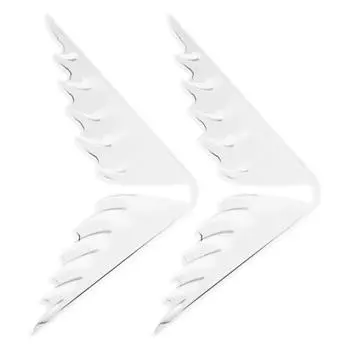 Защитная накладка на уголок двери автомобиля, 2 шт., наклейка на край двери автомобиля в форме крыла, защита угла двери автомобиля от царапин, наклейка на край двери автомобиля прозрачный