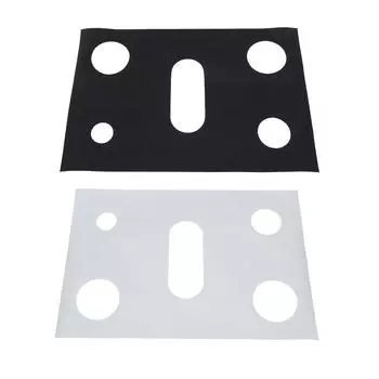 Защитная накладка на верхнюю крышку плиты из ПТФЭ, многоразовая, моющаяся, жаропрочная, маслостойкая, защитная накладка на газовую плиту, чистый коврик для газовой плиты чёрный