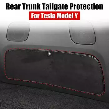 Защитная накладка на заднюю часть багажника, износостойкая, износостойкая для Tesla Model Y, 1 шт., грязеотталкивающие кожаные аксессуары для интерьера Leather