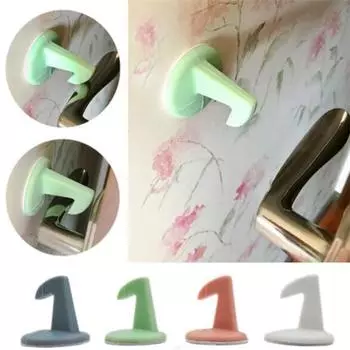 Защитная накладка на заднюю стенку бытовой двери, крючок, дверной замок белый