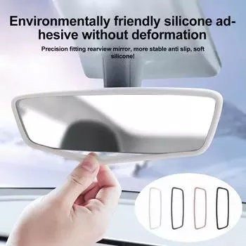 Защитная накладка на зеркало заднего вида, силиконовая декоративная защитная полоса для защиты от влаги и пыли для Tesla Y, аксессуары для интерьера