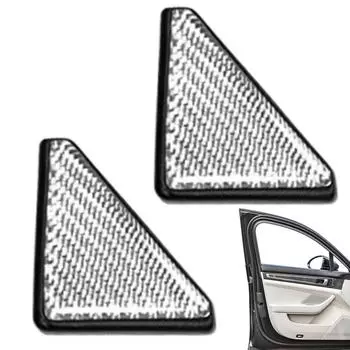 Защитная наклейка на край двери автомобиля из углеродного волокна, защитная наклейка на угол двери, прямоугольный дизайн, средство защиты автомобиля для внедорожников, грузовиков красный