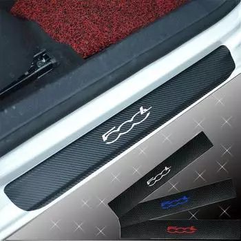 Защитная наклейка на порог автомобиля, виниловая наклейка из углеродного волокна для 500L 500L Cross 500L Wagon синий