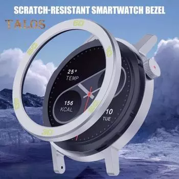 Защитная оболочка для смарт-часов, устойчивая к царапинам, простая установка, сменная защитная рамка для часов CMF Watch 2 серый/зелёный