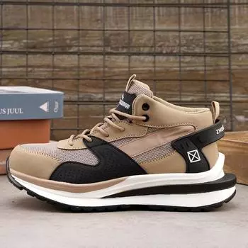 Защитная обувь от проколов и ударов. Защитная обувь. Обувь для защиты от проколов и ударов. Обувь для электрика. D654. 4 верблюд