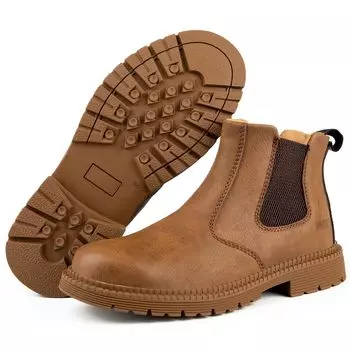 Защитная обувь с высоким вырезом, водонепроницаемая, со стальным носком, безопасная для сварки, безопасная обувь [PJZHJI] Обувь, Обувь, Мужские ботинки, Женские, Стильные, Обувь, Устойчивые,