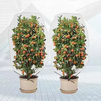 Защитная от насекомых сетчатая сумка, садовая сетка, чехол для растений с шнурком, многоразовая сетка для предотвращения насекомых и птиц C