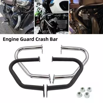 Защитная планка двигателя мотоцикла для Triumph Bonneville T100 T120 Street Twin Cup Thruxton 1200 2016-2021, защитные аксессуары Black чёрный