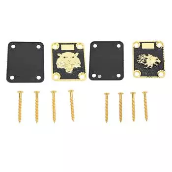 Защитная пластина для шеи электрогитары с 4 отверстиями из цинкового сплава, замена грифа гитары GV120