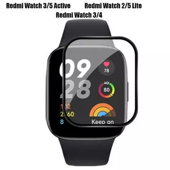Защитная пленка 3D для экрана Redmi Watch 5 Active Lite / Redmi Watch 4 3 2 Lite /Mi Watch Lite для смарт-часов Redmi Watch 3 1pcs чистый