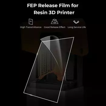 Защитная пленка Creality FEP, 5 шт., 286x198x0,15 мм для HALOT-MAGE PRO/HALOT-MAGE, ЖК-полимерный 3D-принтер прозрачный