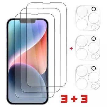 Защитная пленка для экрана для iPhone 13 12 14 Pro Max Mini 15 Plus Защитное стекло для объектива камеры для iPhone 11 15 PRO MAX закаленное стекло iphone 11 чистый