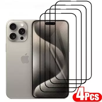 Защитная пленка для экрана для iPhone 15, 14, 13, 12, 11 Pro Max, закаленное стекло с защитой от взрыва для iPhone X XR XS Max, защитная стеклянная пленка iphone 11 чистый