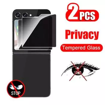 Защитная пленка для экрана конфиденциальности, анти-пип, антишпионская стеклянная пленка для Samsung Galaxy Z Flip 5, закаленное стекло Flip5 Z Flip 5 чистый