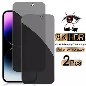 Защитная пленка для экрана конфиденциальности для iPhone 14 PRO MAX, антишпионская стеклянная пленка для iPhone 13 12 11 XS Max XR 7 8 Plus SE, закаленное стекло iPhone 6s Plus