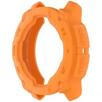 Защитная пленка для экрана от царапин, бампер из ТПУ для смарт-часов Garmin Instinct 3, аксессуары 45MM оранжевый