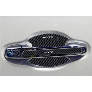 Защитная пленка для дверных ручек для ноутбука Nissan, защита от царапин, износостойкая защита кузова автомобиля, углеродный узор, водонепроницаемый материал, высокая температура