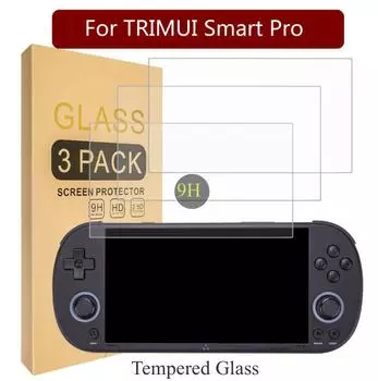 Защитная пленка для игровой консоли Trimui Smart Pro 9H из закаленной стали — качество HD белый