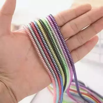 Защитная пленка для кабеля USB Saver 1,4 м, защитная пленка для кабеля зарядки и передачи данных, органайзер для сматывания кабеля blue silver