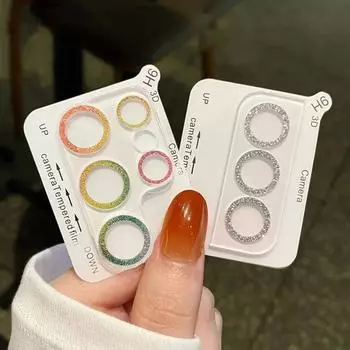 Защитная пленка для объектива камеры Bling Glitter Diamond для Samsung Galaxy S22 S24 Ultra S23 Plus S24Ultra, закаленное стекло, полное покрытие For Galaxy S22 Ultra