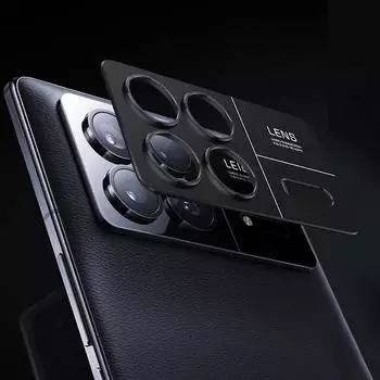 Защитная пленка для объектива камеры из алюминиевого сплава для Xiaomi Mix Fold 3, металлическая крышка для камеры Mi MIX Fold3, защитный чехол с кольцом на заднюю панель Xiaomi Mix Fold 3 чёрный