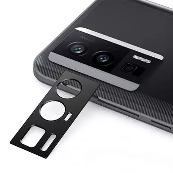 Защитная пленка для объектива камеры из алюминиевого сплава для Xiaomi Poco F5 Pro, металлический чехол для камеры POCOF5 F5Pro, защитный чехол с кольцом сзади Poco F5 чёрный