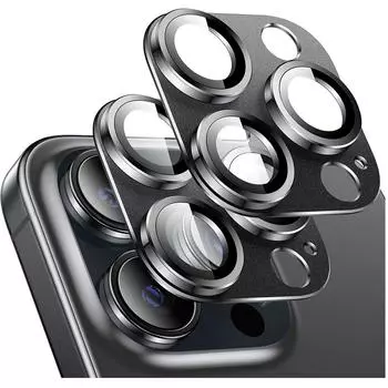 Защитная пленка для объектива камеры из закаленного стекла 9H для Iphone 15 Pro Max 14 Plus 13 Mini 12 11 Iphone15 15Plus 14Plus Защитная алюминиевая крышка Аксессуары для телефонов For iPhone 15 чёрный