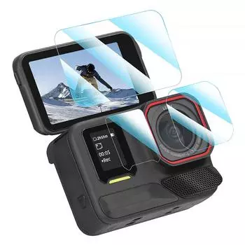 Защитная пленка для объектива камеры из закаленного стекла Anti-Bubble для камеры Insta360 Ace Pro 2 1 Pcs