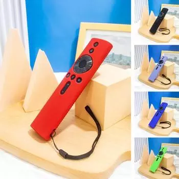 Защитная пленка для пульта дистанционного управления, противоскользящая текстура, плотная защита со шнурком, амортизирующий силиконовый чехол для Xiaomi Master Edition, NFC-пульт дистанционного управления чёрный