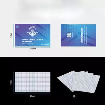 Защитная пленка для ремонта татуировок, прозрачная водонепроницаемая и воздухопроницаемая полиуретановая пленка, One Piece of Care Tattoo Equipment