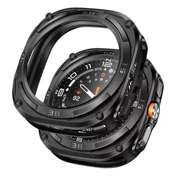 Защитная пленка для Samsung Galaxy Watch Ultra Case 47 мм Аксессуары Жесткая рамка для ПК Защитный бампер Чехол для Galaxy Watch Ultra Galaxy watch ultra чёрный
