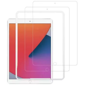 Защитная пленка для стекла NIMASO с направляющей рамкой для iPad для iPad 9-го поколения 8-го поколения 7-го поколения, набор из 2 защитных пленок из закаленного стекла NTB19I39