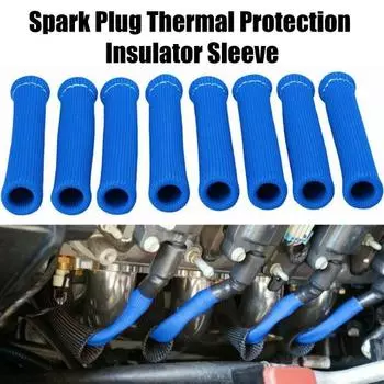 Защитная пленка для свечей зажигания, универсальная защита от ржавчины из стекловолокна, твердость автомобильных проводов, автомобильные аксессуары чёрный