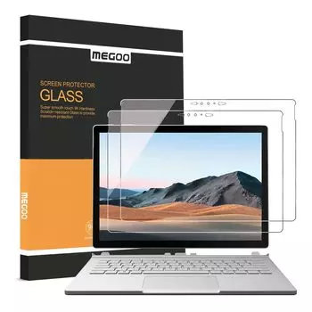 Защитная пленка для ЖК-дисплея MEGOO Surface Book 3, легкого и высокопрочного, совместимая с защитным закаленным стеклом Surface Book 3 [2 шт.], наносится, 9H, (13,5