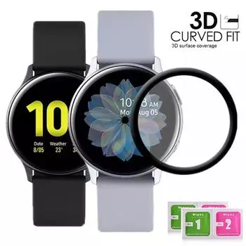 Защитная пленка из 3D мягкого стекла для Samsung Galaxy Watch Active 2, 40 мм, 44 мм, полноэкранный защитный чехол для Samsung Galaxy Watch, крышка экрана Samsung Watch Active