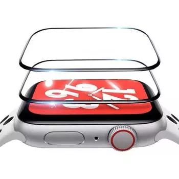Защитная пленка из закаленного стекла для Apple Watch Series 7, 38–45 мм, полное покрытие, устойчивая к царапинам и пузырькам, водонепроницаемая пленка Ultra HD