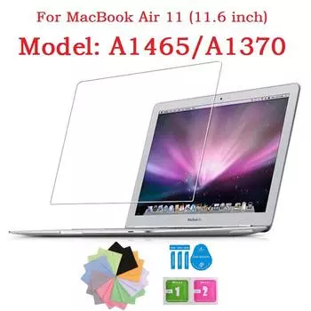 Защитная пленка из закаленного стекла для ноутбука Apple MacBook Air 11 11,6 дюйма A1465 A1370 11,6 дюйма, устойчивая к царапинам HD прозрачная пленка 1*For MacBook A1370 чистый