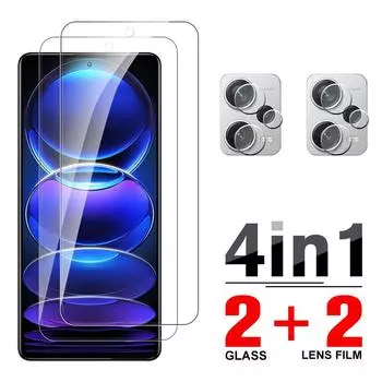 Защитная пленка из закаленного стекла для объектива камеры Redmi 13C 12 12C Note 13 12 12S/12 5G/12 Pro + 4G 5G Plus, стекло для экрана POCO X6 M6 Pro RedMi Note 12 Pro 4G белый