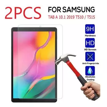 Защитная пленка из закаленного стекла для Samsung Galaxy Tab A 10,1 2019 T510 T515, 2 шт., для Samsung Galaxy Tab A 10,1, чистая пленка For T510 T515