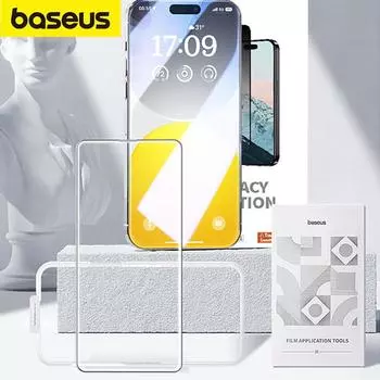 Защитная пленка из закаленного стекла HD серии Baseus Diamond с полным покрытием для IP 15 Plus