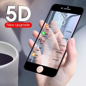 Защитная пленка из закаленного стекла с твердостью 9H для iPhone XS Max XR X 8, полное покрытие, легкое покрытие без пузырей