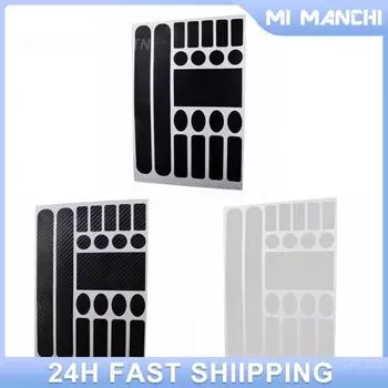 Защитная пленка Наклейки Складные Нет Пузырей Наклейки Защиты Цепи Аксессуары Для Велосипеда Наклейки Защиты Цепи MTB Простые в использовании углеродного волокна черного