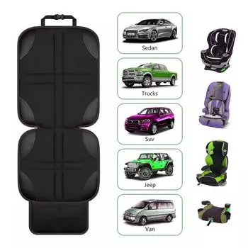 Защитная подушка для детского автомобильного сиденья с противоскользящим дном и карманом для хранения