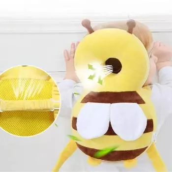 Защитная подушка для головы и спины для малышей Learn Walk Защитная подушка для головы Anti Fall Cap Carry Cartoon Kids Safe Bibi